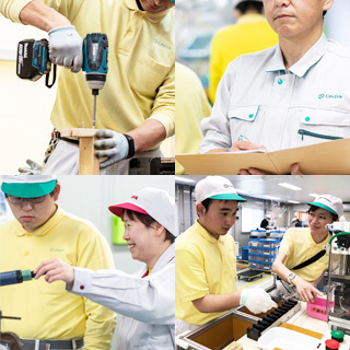 なないろ製作所の職場の様子